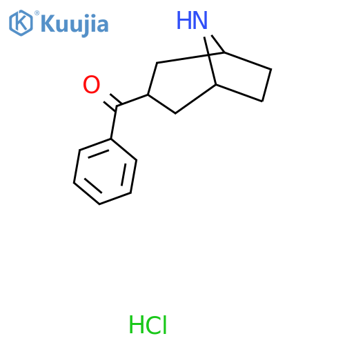 (8-Azabicyclo[3.2.1]octan-3-yl)(phenyl)methanone hydrochloride structure
