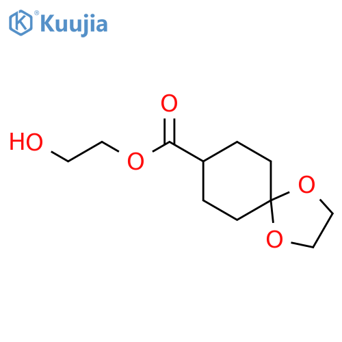 2-Hydroxyethyl 1,4-Dioxaspiro[4.5]decane-8-carboxylate structure