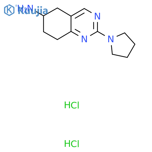 2-(Pyrrolidin-1-yl)-5,6,7,8-tetrahydroquinazolin-6-amine dihydrochloride structure