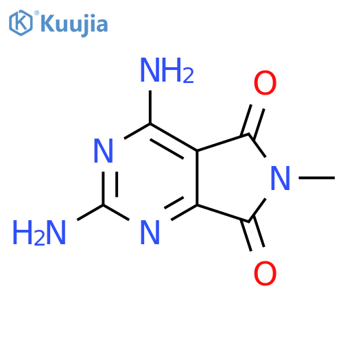 5H-Pyrrolo[3,4-d]pyrimidine-5,7(6H)-dione, 2,4-diamino-6-methyl- structure