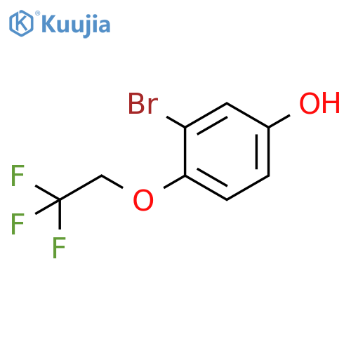 3-Bromo-4-(2,2,2-trifluoro-ethoxy)-phenol structure