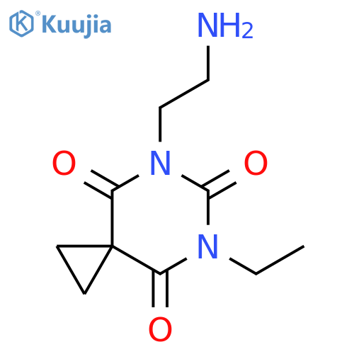 5,7-Diazaspiro[2.5]octane-4,6,8-trione, 5-(2-aminoethyl)-7-ethyl- structure