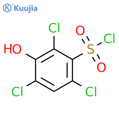 Benzenesulfonyl chloride, 2,4,6-trichloro-3-hydroxy- structure