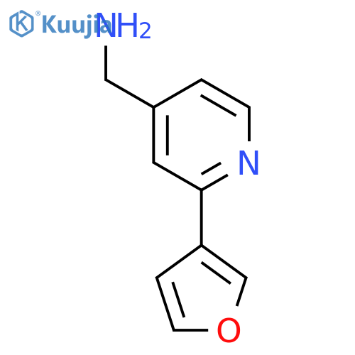 (2-(Furan-3-yl)pyridin-4-yl)methanamine structure