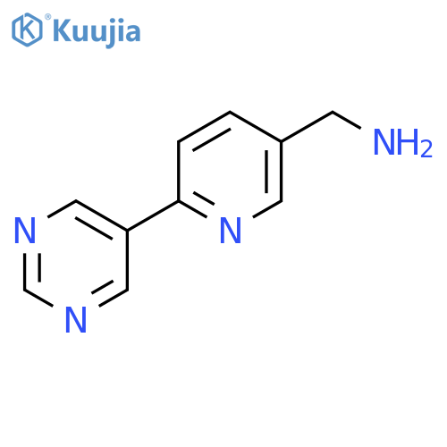 (6-(Pyrimidin-5-yl)pyridin-3-yl)methanamine structure