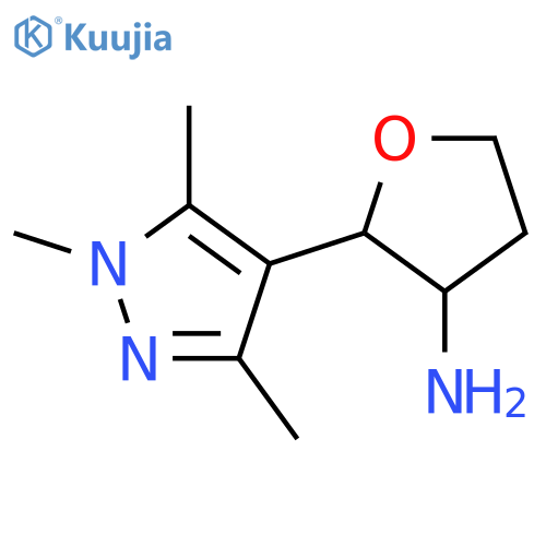 3-Furanamine, tetrahydro-2-(1,3,5-trimethyl-1H-pyrazol-4-yl)- structure