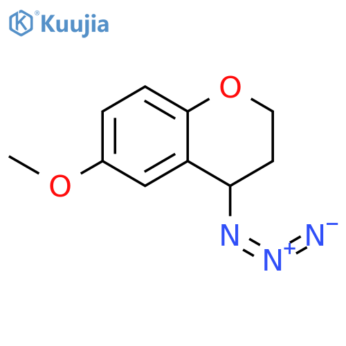 2H-1-Benzopyran, 4-azido-3,4-dihydro-6-methoxy- structure