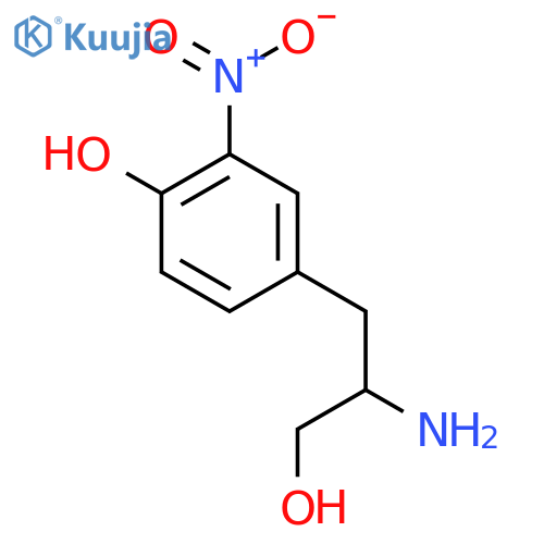 4-(2-Amino-3-hydroxypropyl)-2-nitrophenol structure