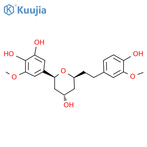 1,5-Epoxy-3-hydroxy-1-(3,4-dihydroxy-5-methoxyphenyl)-7-(4-hydroxy-3-methoxyphenyl)heptane structure
