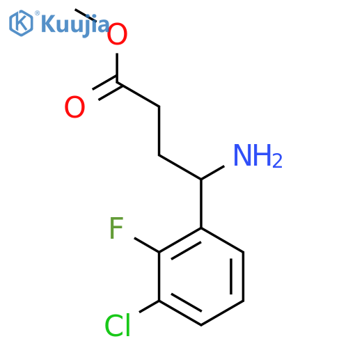 Methyl 4-amino-4-(3-chloro-2-fluorophenyl)butanoate structure