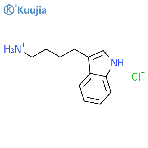 4-(1H-indol-3-yl)butan-1-aminium chloride structure