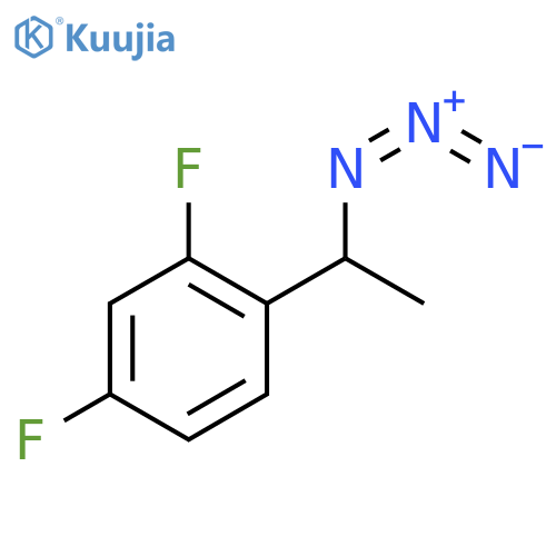 Benzene, 1-(1-azidoethyl)-2,4-difluoro- structure