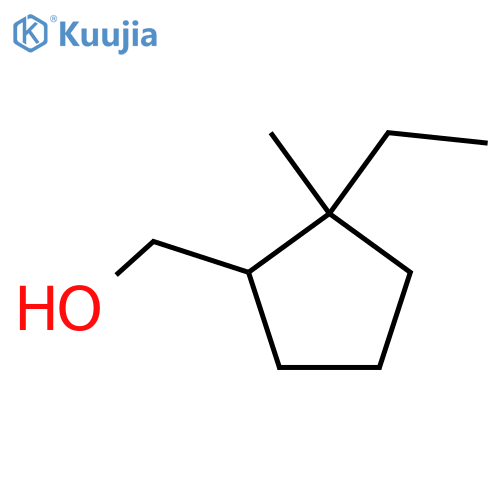 (2-Ethyl-2-methylcyclopentyl)methanol structure