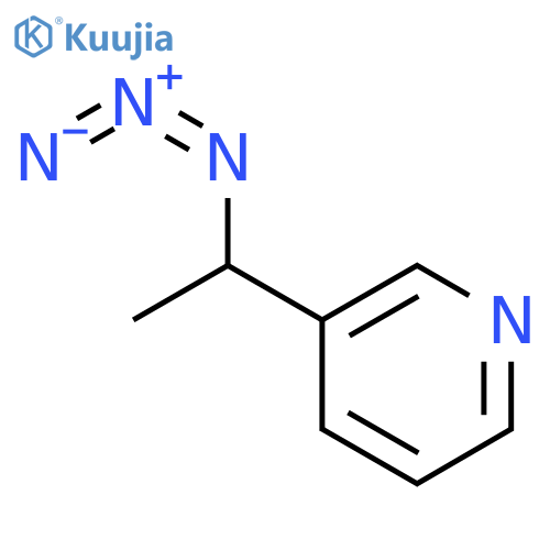Pyridine, 3-(1-azidoethyl)- structure