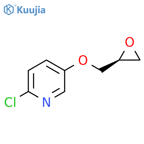 2-Chloro-5-((S)-1-oxiranylmethoxy)-pyridine structure