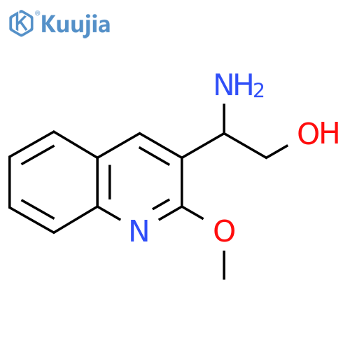 2-Amino-2-(2-methoxyquinolin-3-yl)ethanol structure