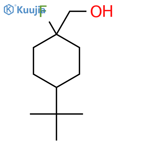 (4-Tert-butyl-1-fluorocyclohexyl)methanol structure