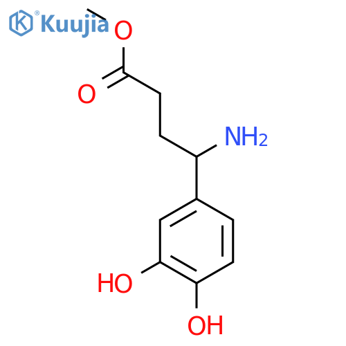 Methyl 4-amino-4-(3,4-dihydroxyphenyl)butanoate structure