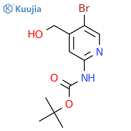 2-(Boc-amino)-5-bromo-4-(hydroxymethyl)pyridine structure