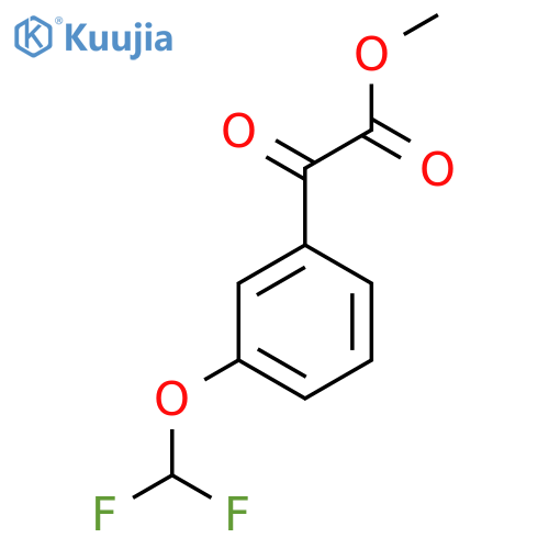 Methyl 2-(3-(difluoromethoxy)phenyl)-2-oxoacetate structure