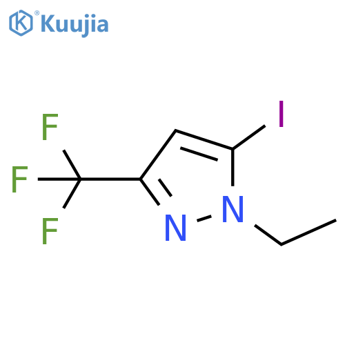 1-Ethyl-5-iodo-3-trifluoromethyl-1H-pyrazole structure
