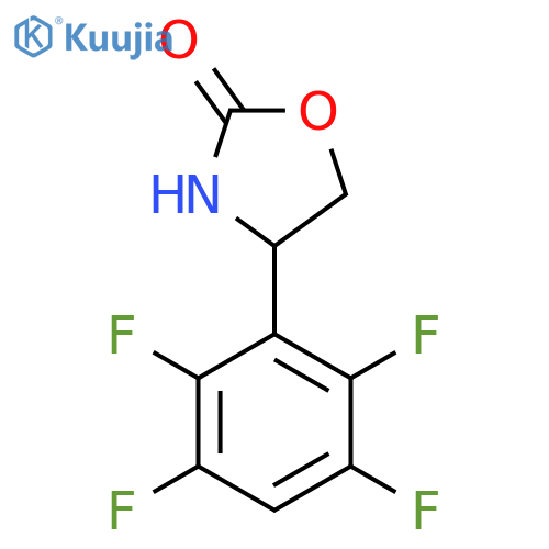 4-(2,3,5,6-Tetrafluorophenyl)-1,3-oxazolidin-2-one structure