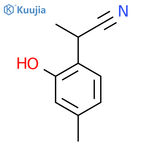 2-(2-Hydroxy-4-methylphenyl)propanenitrile structure