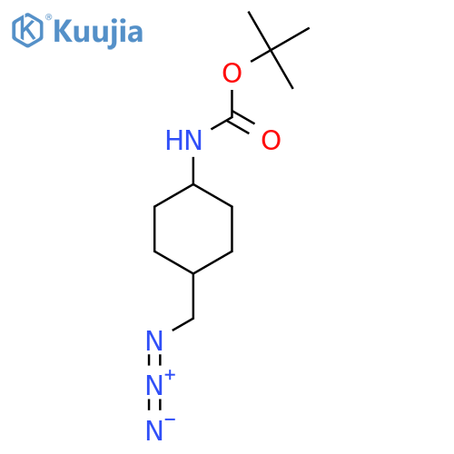 Carbamic acid, N-[trans-4-(azidomethyl)-cyclohexyl]-, 1,1-dimethylethyl ester structure