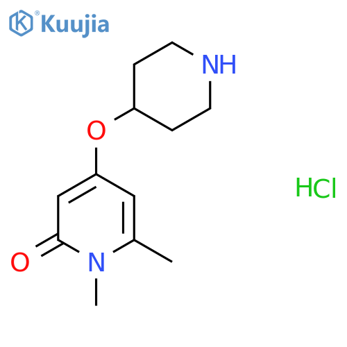 1,6-Dimethyl-4-(piperidin-4-yloxy)pyridin-2(1H)-one hydrochloride structure