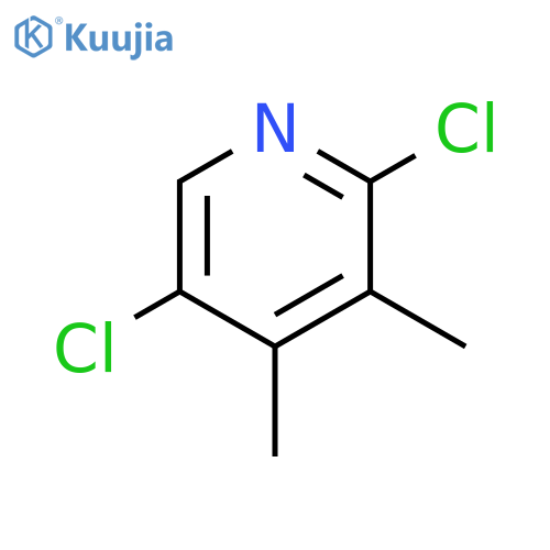 Pyridine, 2,5-dichloro-3,4-dimethyl- structure