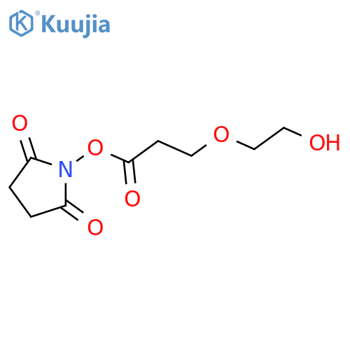 2,5-dioxopyrrolidin-1-yl 3-(2-hydroxyethoxy)propanoate structure