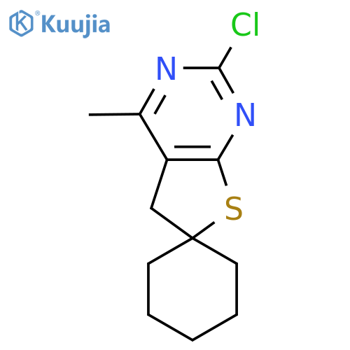 2'-Chloro-4'-methyl-5'H-spiro[cyclohexane-1,6'-thieno[2,3-D]pyrimidine] structure