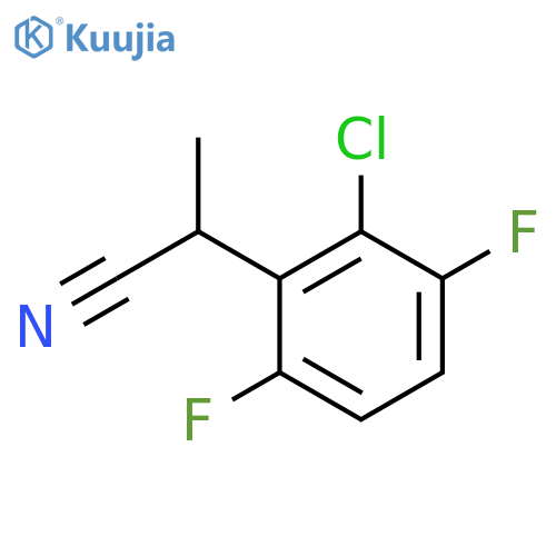 2-(2-Chloro-3,6-difluorophenyl)propanenitrile structure
