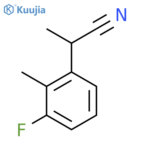 2-(3-Fluoro-2-methylphenyl)propanenitrile structure