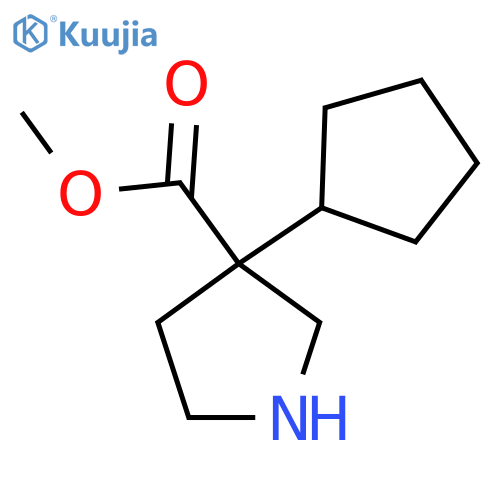 Methyl 3-cyclopentylpyrrolidine-3-carboxylate structure