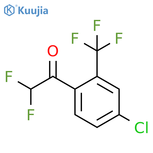 1-(4-Chloro-2-trifluoromethyl-phenyl)-2,2-difluoro-ethanone structure
