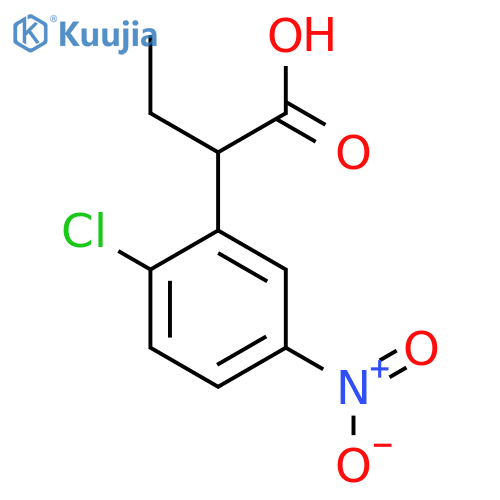 2-(2-Chloro-5-nitrophenyl)butanoic acid structure