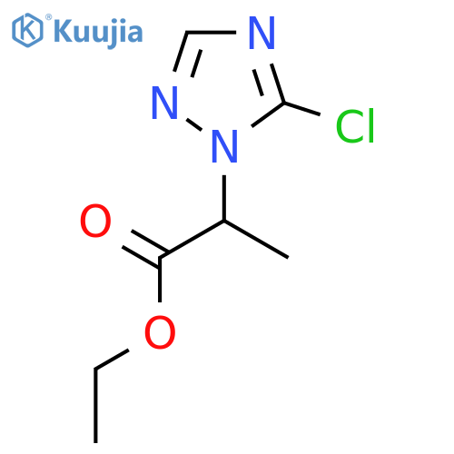 Ethyl 2-(5-chloro-1H-1,2,4-triazol-1-yl)propanoate structure