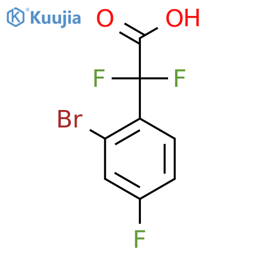 2-(2-Bromo-4-fluorophenyl)-2,2-difluoroacetic acid structure