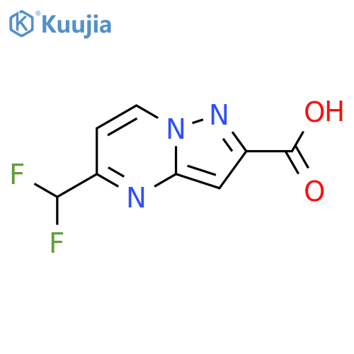 5-(difluoromethyl)pyrazolo[1,5-a]pyrimidine-2-carboxylic acid structure