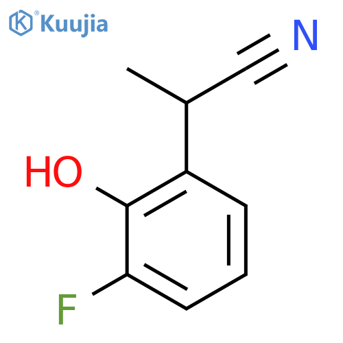 2-(3-Fluoro-2-hydroxyphenyl)propanenitrile structure