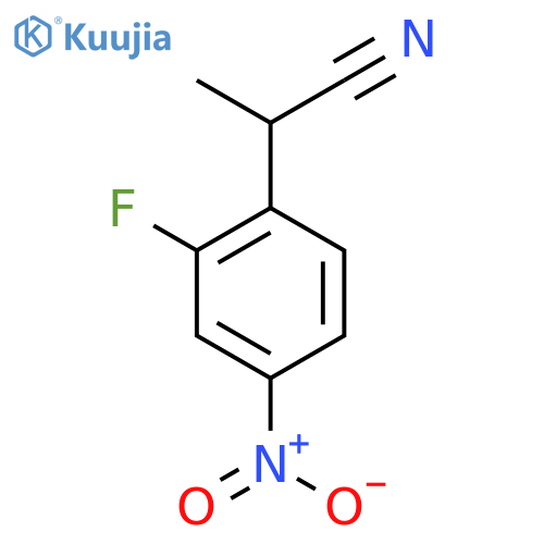 2-(2-Fluoro-4-nitrophenyl)propanenitrile structure