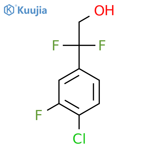 2-(4-Chloro-3-fluorophenyl)-2,2-difluoroethanol structure