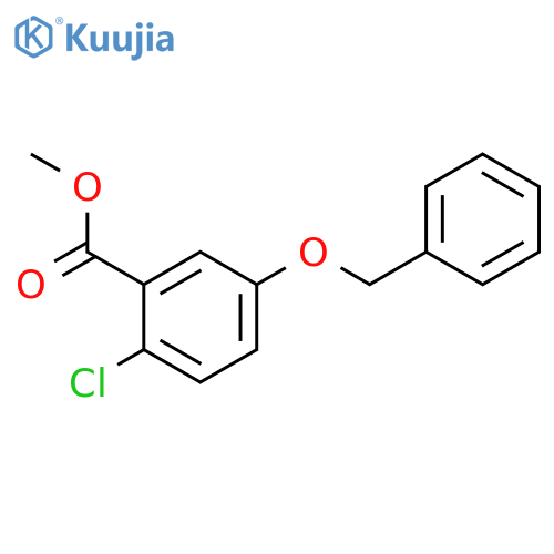 Methyl 5-(benzyloxy)-2-chlorobenzoate structure