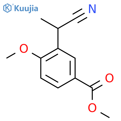 Methyl 3-(1-cyanoethyl)-4-methoxybenzoate structure