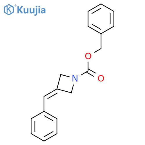 1-Azetidinecarboxylic acid, 3-(phenylmethylene)-, phenylmethyl ester structure