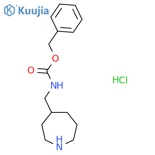 Benzyl (azepan-4-ylmethyl)carbamate hydrochloride structure