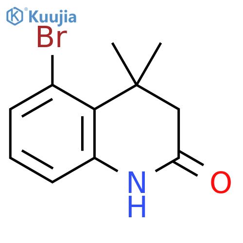 5-broMo-4,4-diMethyl-3,4-dihydroquinolin-2(1H)-one structure