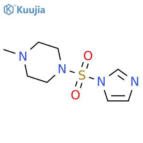 1-(1-Imidazolyl)sulfonyl-4-methylpiperazine structure