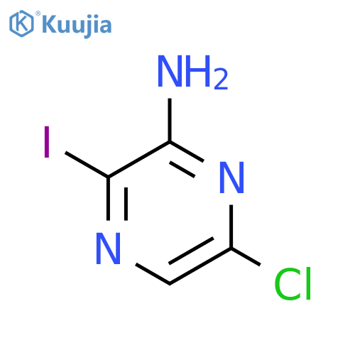6-Chloro-3-iodo-2-pyrazinamine structure